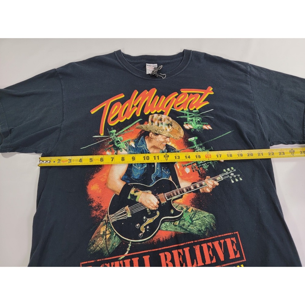 Ted Nugent 2011 I Still Believe Concert Shirt 2 Sided Tour Dates Men's Sz XL EUC - Picture 7 of 8